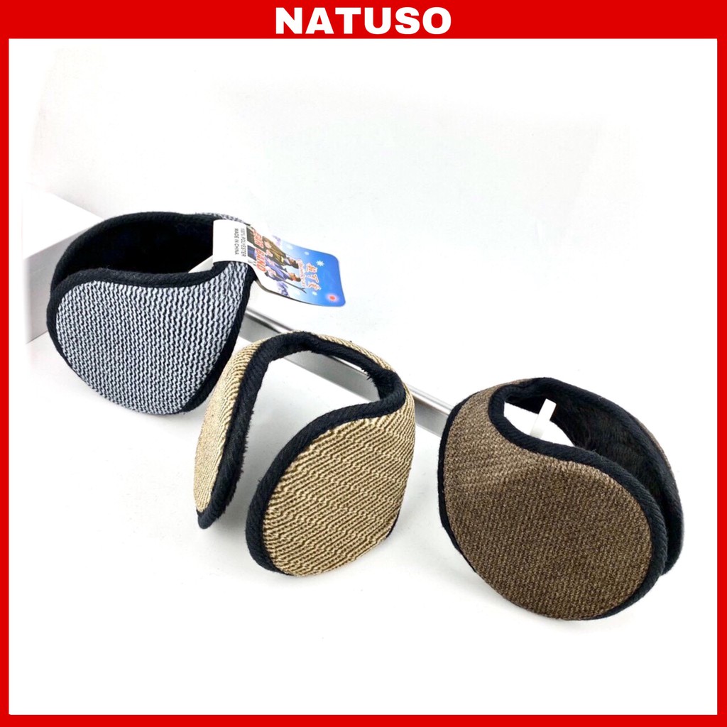 Bịt tai nỉ lót lông giữ ấm khi đi đường - đồ bông chụp tai chống lạnh dày dặn, màu sắc kích thước phù hợp cả nam và nữ n