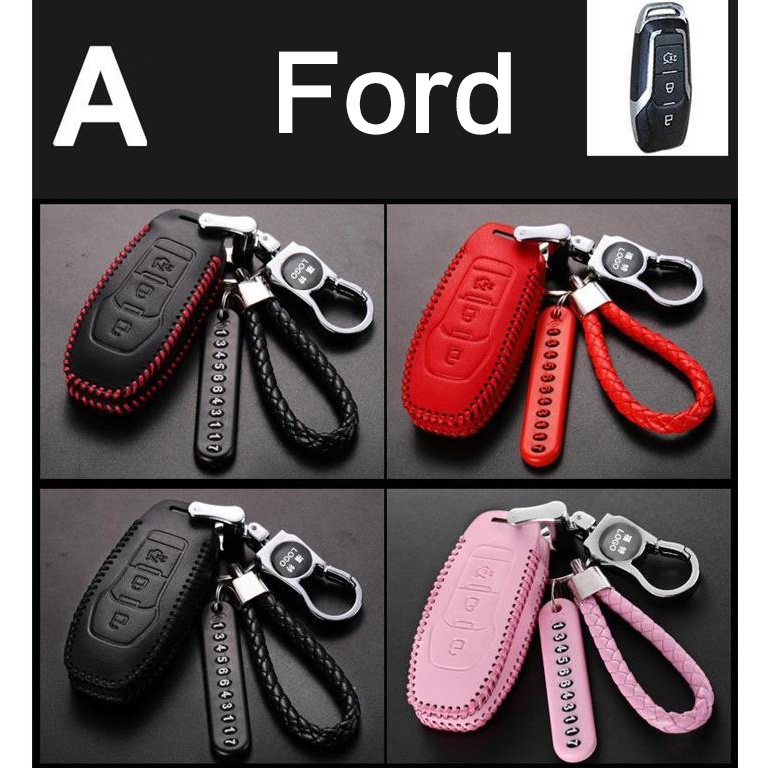Bao Da Bảo Vệ Chìa Khóa Điều Khiển Từ Xa Cho Xe Hơi Ford RANGER EVEREST FOCUS FIESTA Ecpsport escape