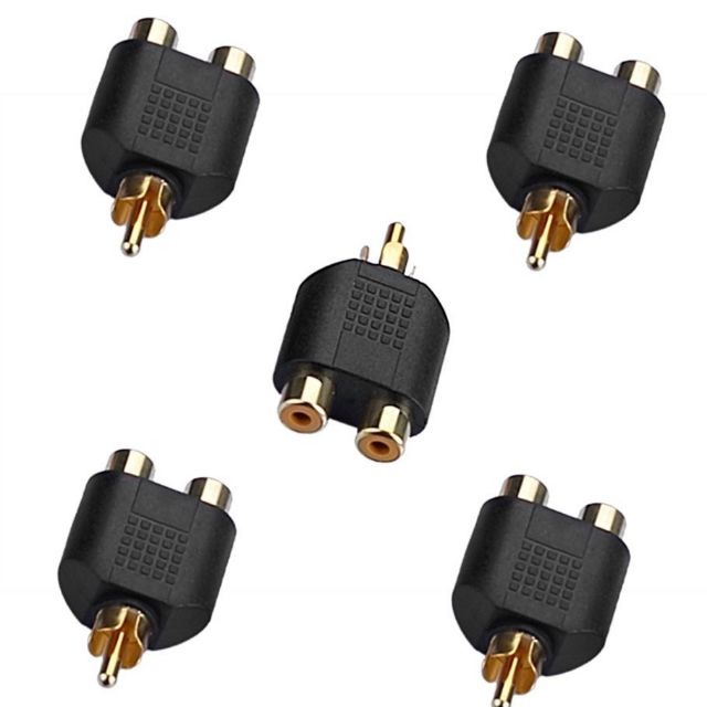 Jack chia AV tên lửa RCA 5 cái 1 ra 2