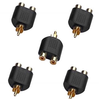 Jack chia AV tên lửa RCA 5 cái 1 ra 2