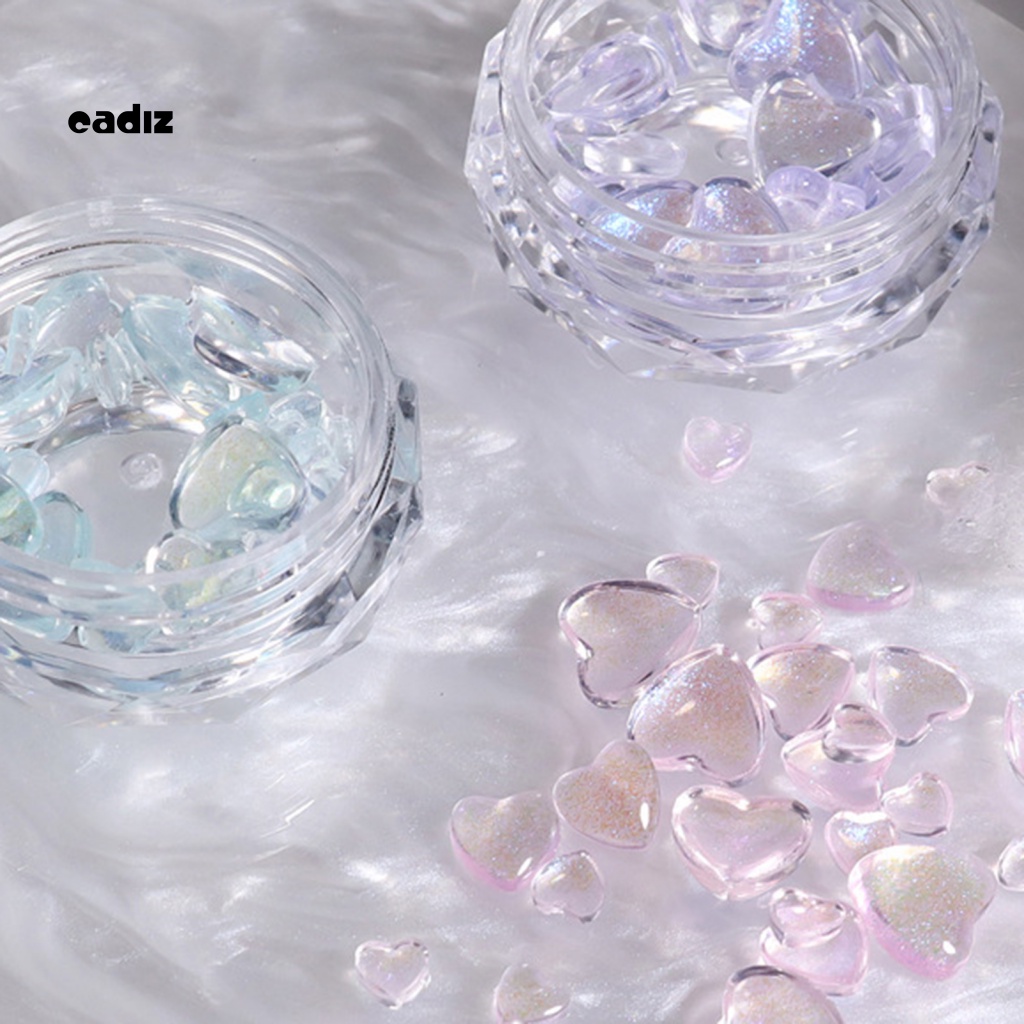 Phụ Kiện Trang Trí Móng Tay Hình Trái Tim 3D Chống Thấm Nước Xinh Xắn