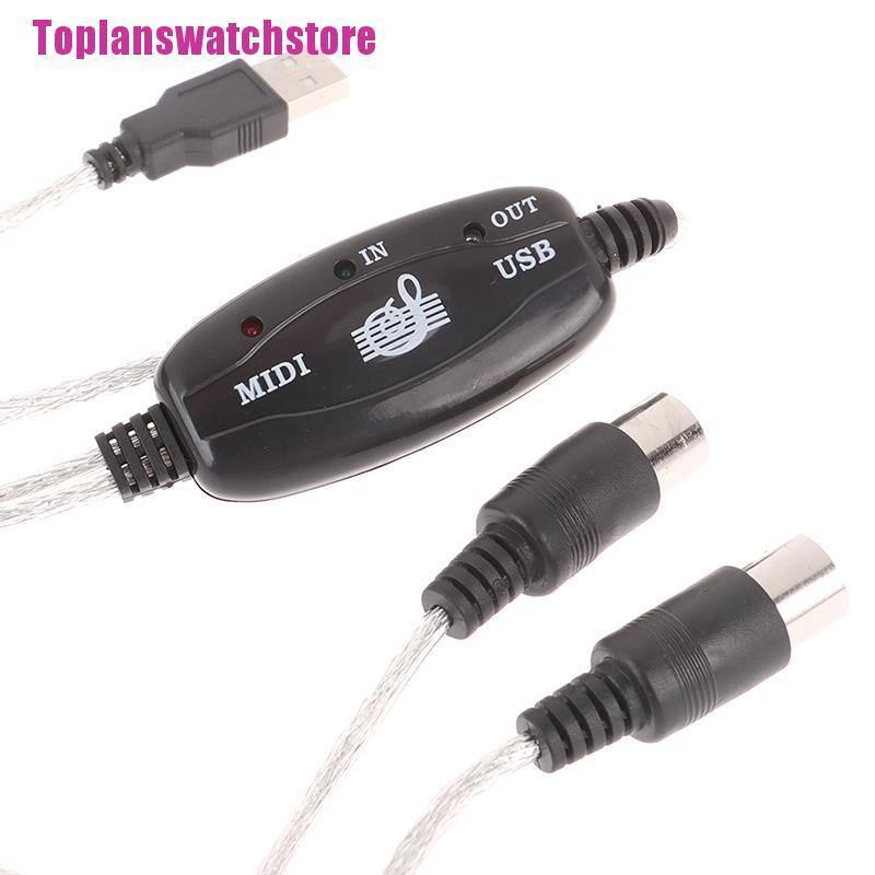 Dây Cáp Chuyển Đổi Giao diện MIDI VÀO-RA USB Sang Đàn Phím PC