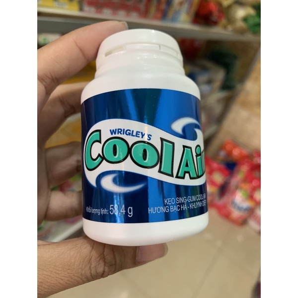 Kẹo sing gum Coolair hương bạc hà khuynh diệp hũ 58,4g