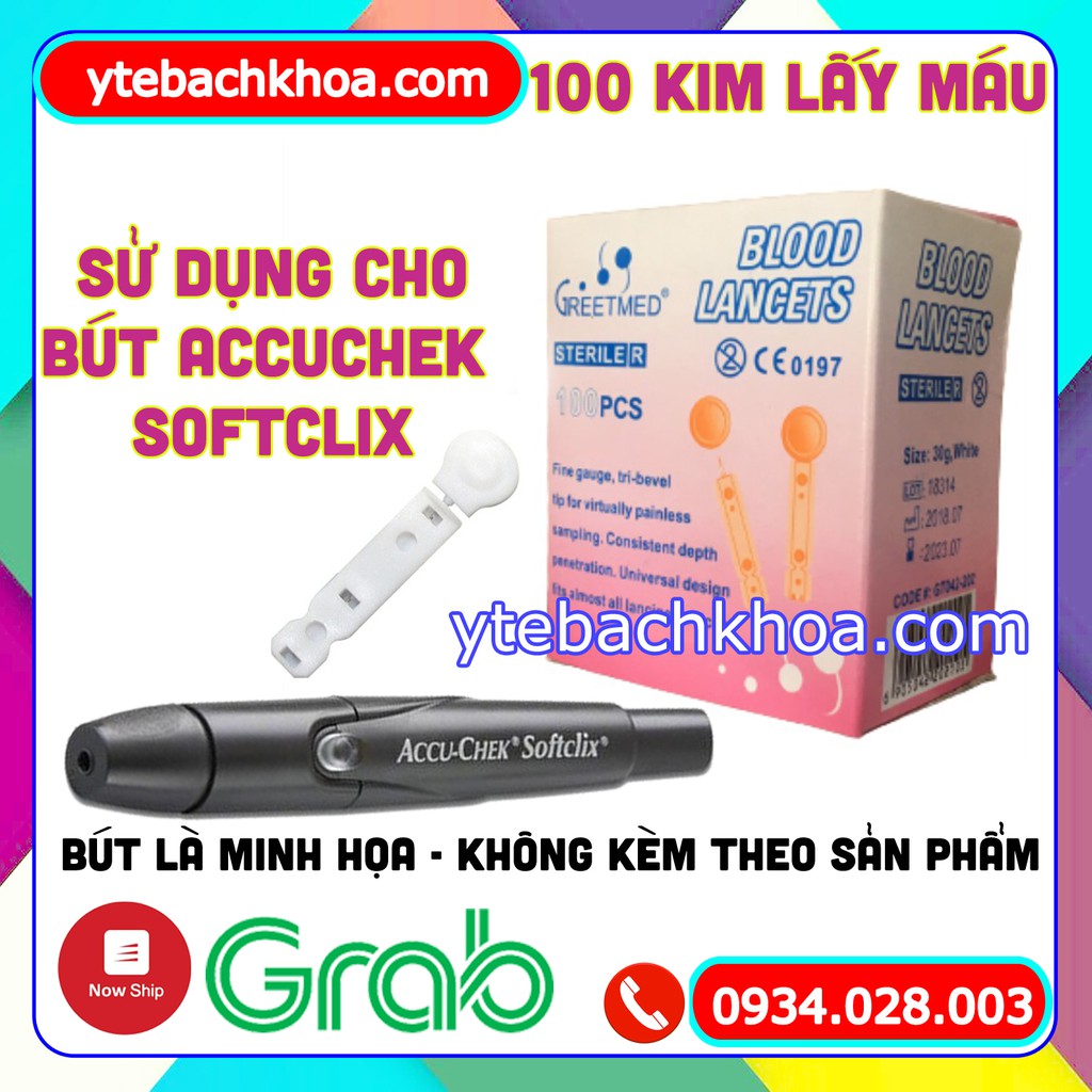 KIM DẸP LẤY MÁU SỬ DỤNG CHO BÚT LẤY MÁU ACCUCHEK SOFTCLIX - THƯƠNG HIỆU GREETMED