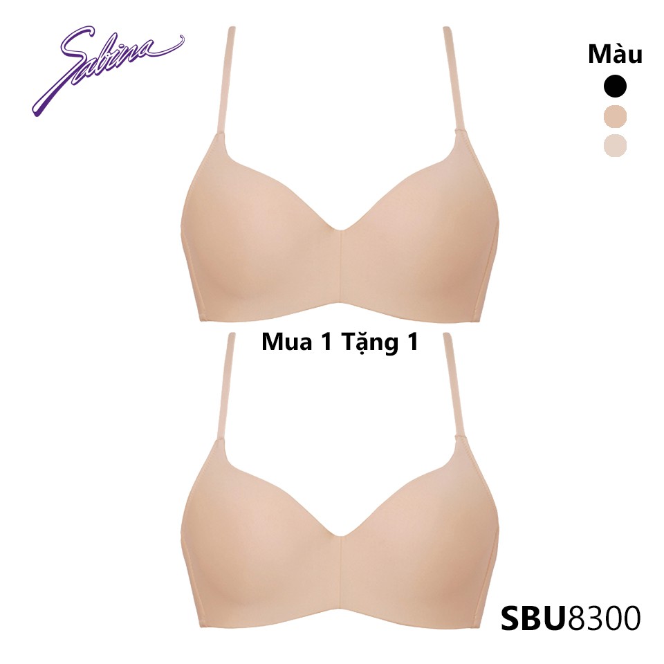 Combo 2 Áo Lót Không Gọng Mút Đệm Vừa Màu Trơn Basic Pretty Perfect By Sabina SBU8300+SBU8300