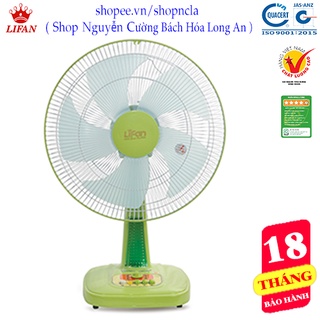 Quạt để bàn, quạt cây, quạt có đèn, có hẹn giờ Lifan, quạt để giường ngủ cò đèn, cánh 40cm 45W, model B-398