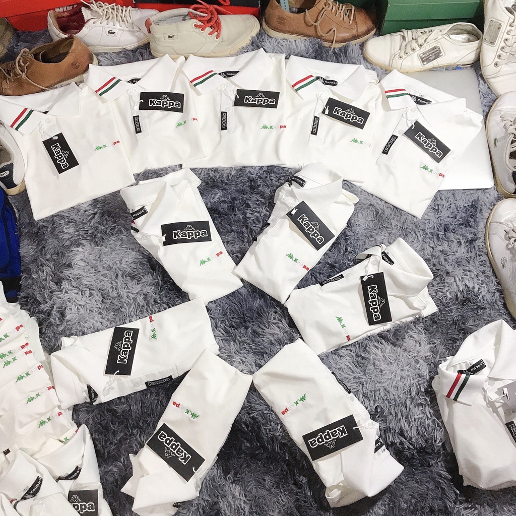 KAPPA Italia áo thun polo nam tay ngắn Vải cá sấu co giãn 4 chiều cao cấp dệt bo vi tính dày dặn form slim fit