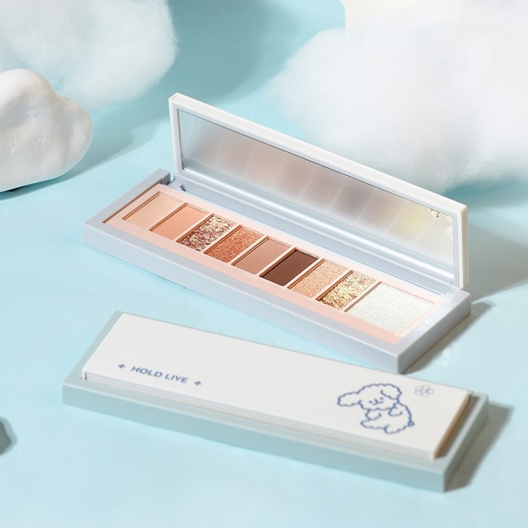Bảng phấn mắt 9 màu cún bông HOLD LIVE tông cam đào hồng đất trendy SoftCute Fog Language Eyeshadow Palette HL484 HLIV71 | BigBuy360 - bigbuy360.vn