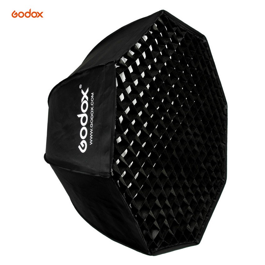 Softbox thao tác nhanh Godox 120 Cm ngàm Bowens( Kèm Grid Tổ Ong)