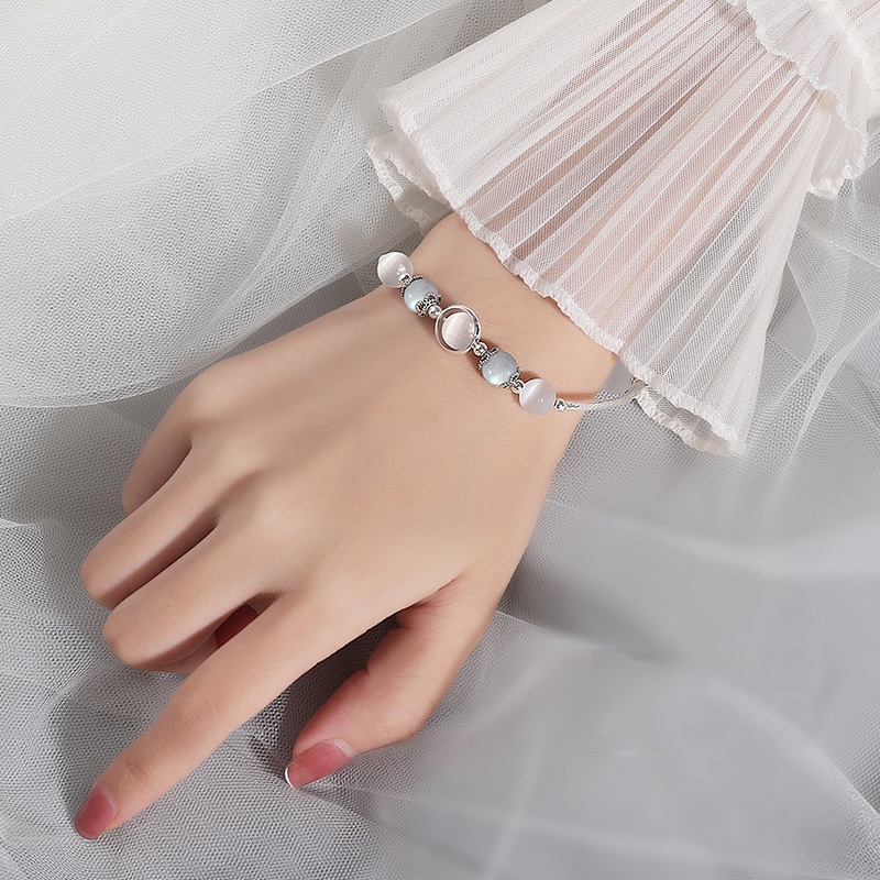 Vòng Tay Đá Mặt Trăng Thời Trang Cho Nữ
