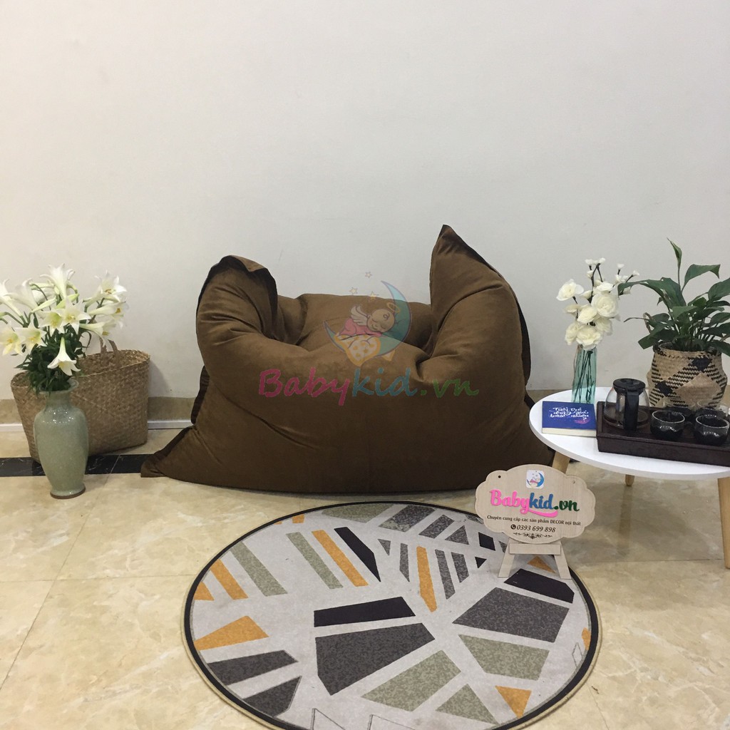 ĐỆM XỐP CHỮ NHẬT, DA LỘN NÂU ĐẬM , SIZE 150CM, CÓ XỐP