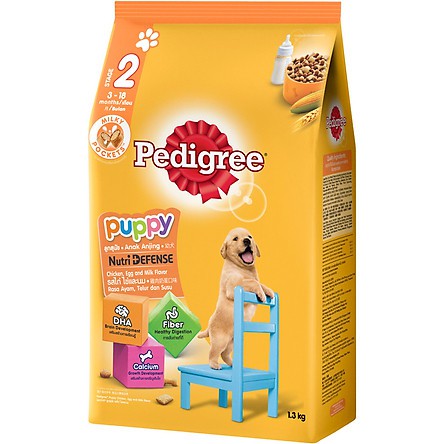 Thức ăn chó con Pedigree vị gà & trứng túi 1.3kg