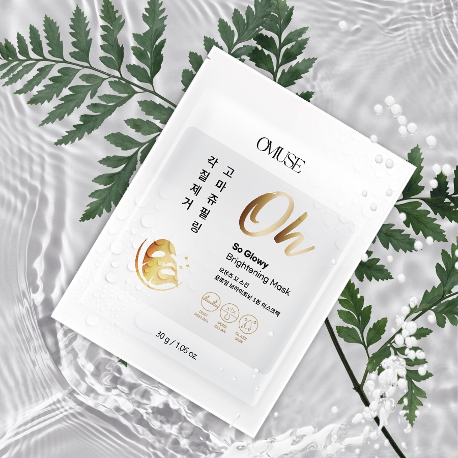 Tẩy da chết dùng một lần dạng mặt nạ OMUSE Oh So Glowy Brightening Mask 30g | WebRaoVat - webraovat.net.vn