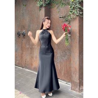 Đầm yếm lụa đuôi cá Mevauyen