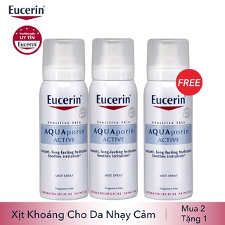 [MUA 2 TĂNG 1] Xịt Khoáng Eucerin AQUAporin Active Mist Spray (50ml)