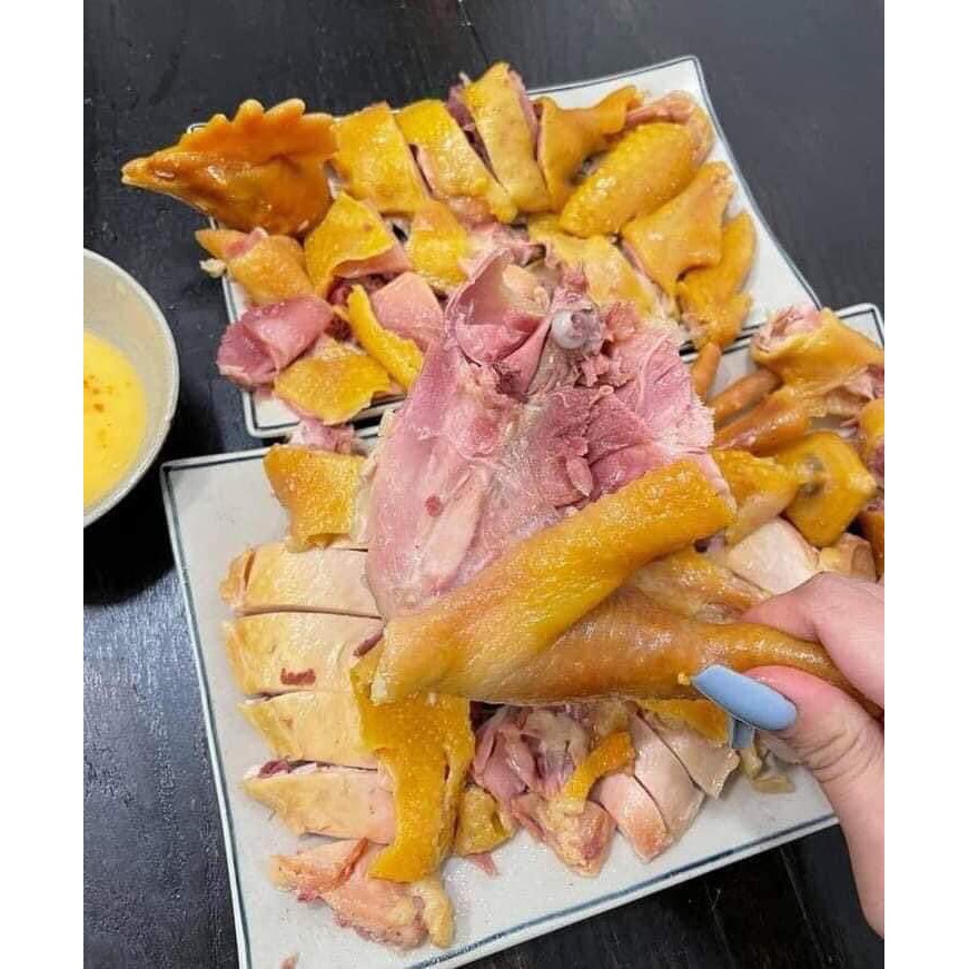Gà ủ muối hoa tiêu, gà hun khói 0.5 con