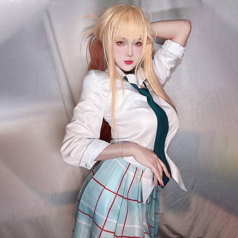 Dressing doll falling in love cos Kitagawa Sea Dream cos school uniform JK uniform five new dishes Lolita set wig