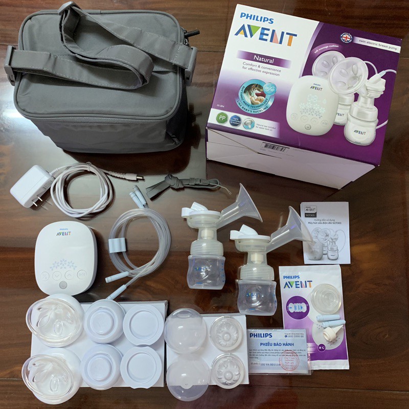 Chính hãng- Máy hút sữa Avent hoa tuyết đôi