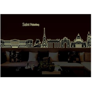 Decal dán tường Dạ quang Saint Peterspurg - decalhcm