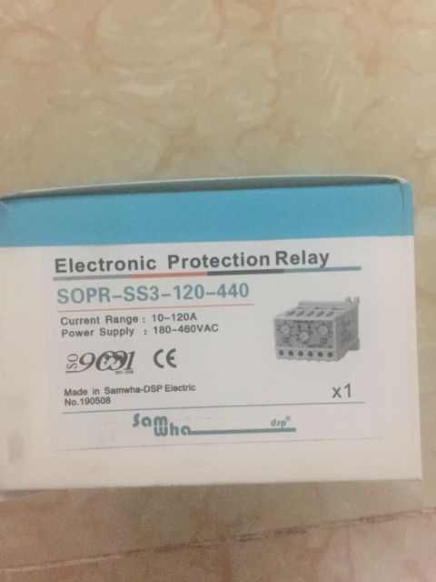 SAMWHA-DSP Rơle bảo vệ động cơ  SOPR-SS3