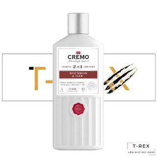 [Hàng AUTH] Dầu Gội Đầu 2 In 1 Cremo Bourbon & OAK 473ML (Dầu Gội Xả)