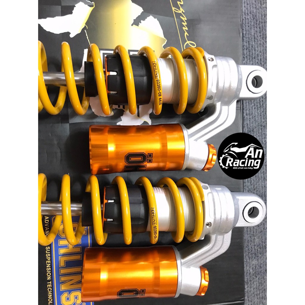 Phuộc Ohlins bình dầu vàng gắn xe sirius - wave