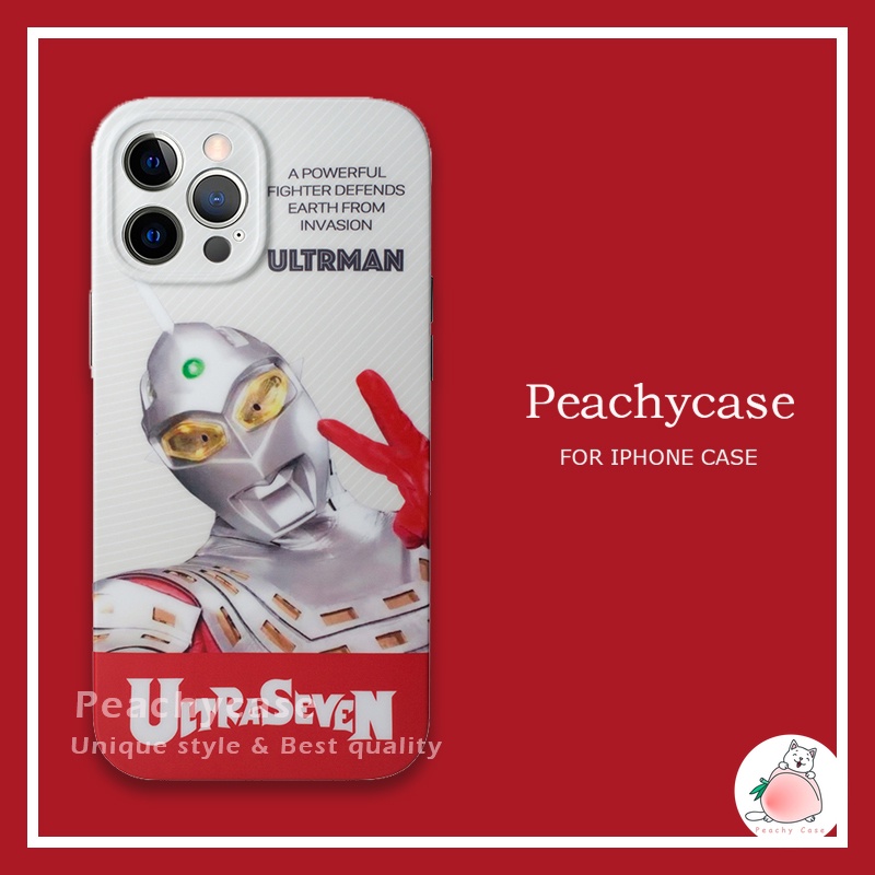 Ốp Điện Thoại IMD Bảo Vệ Toàn Diện Họa Tiết Ultraman Phong Cách Nhật Bản Cho iPhone 13 12 Pro Max 11 Xr Xs Max X