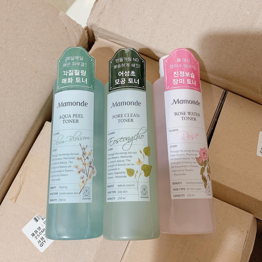 Toner Mamonde - Nước Hoa Hồng, Toner Diếp Cá Mamonde Cấp Ẩm, Cân Bằng Da