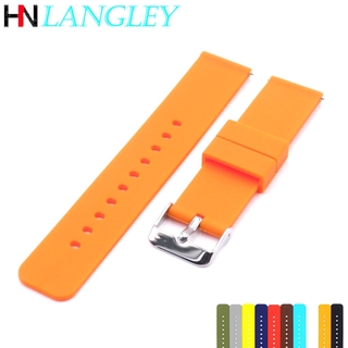 Dây Đeo Đồng Hồ Unisex 19mm 20mm 16mm 18mm 22mm Bằng Silicon Chống Nước Tháo Gỡ Nhanh