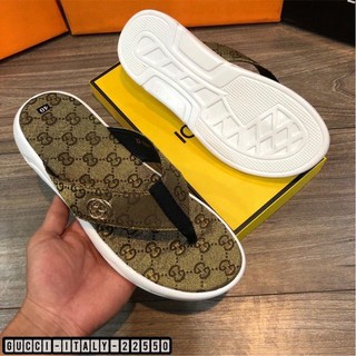 HOT Dép kẹp tông nam thời trang GC 2 màu đen vàng chất đẹp giá rẻ 