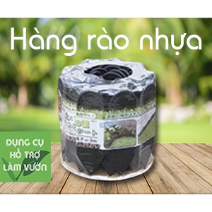 Hàng rào nhựa sân vườn dài 3 met cao 15cm, hàng rào viền vườn trồng rau