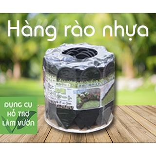Hàng rào nhựa sân vườn dài 3 met cao 15cm, hàng rào viền vườn trồng rau