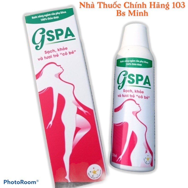 Nước xông ngâm rửa phụ khoa GSPA 103-tan ứ, tăng co bóp cơ tử cung, chống viêm, tiêu sưng, sát trùng, tiêu thủy, tiêu mủ