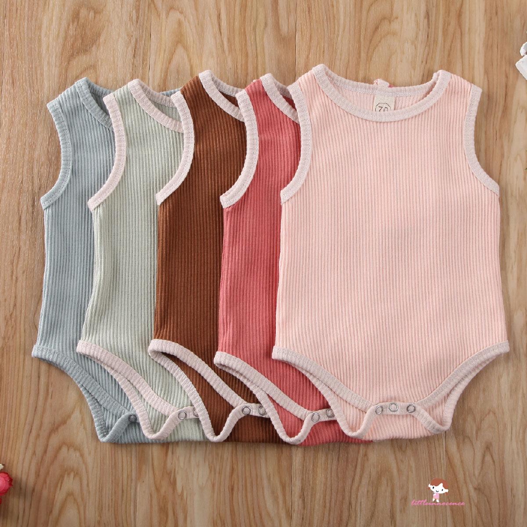 Bodysuit Không Tay Kẻ Sọc Cho Bé