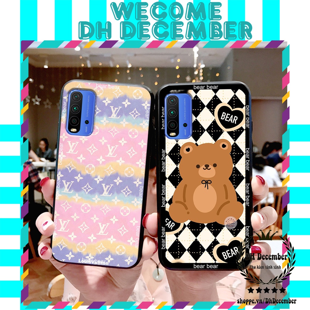 Ốp lưng Xiaomi REDMI 9T in hình 3D GẤU HỒNG-GẤU BE3R -XINH XẺO CỰC ĐẸP