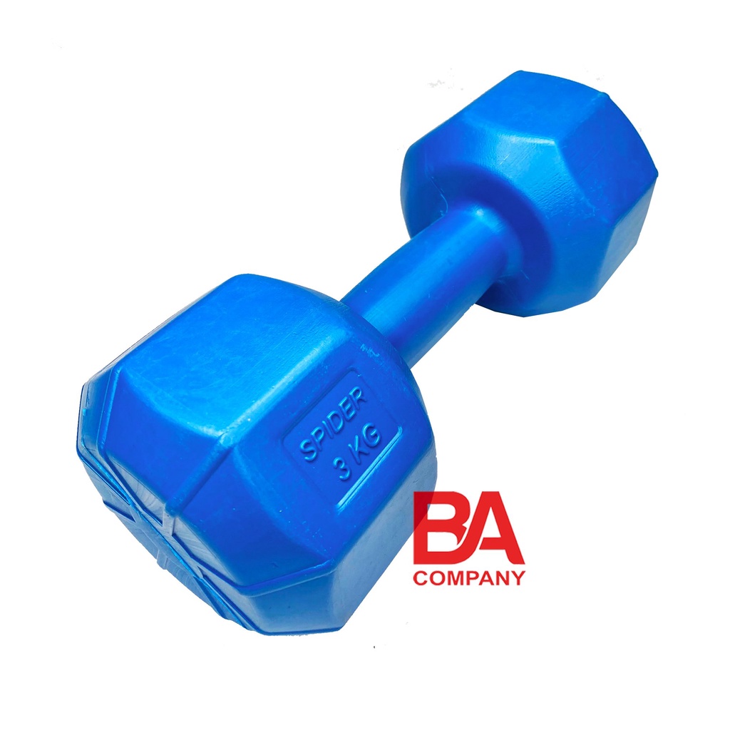 Bộ 2 vỏ tạ tay nhựa 3kg tập gym Bossy chưa nhồi, dụng cụ thể thao binhansport