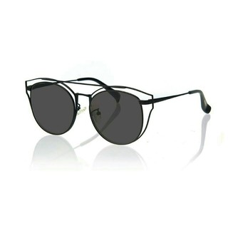 Mắt kính thời trang FLorence (matte black metal with smog grey lens)