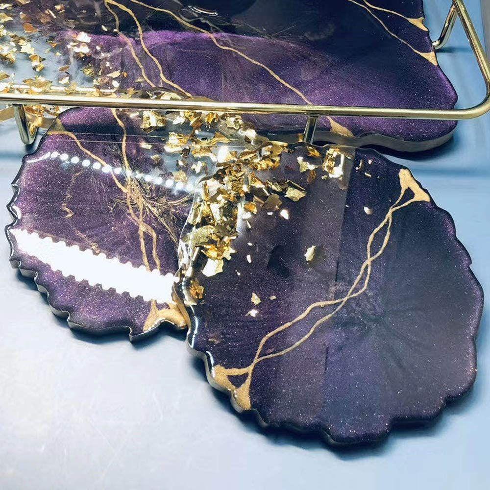 Khuôn Silicone Tạo Hình Gợn Sóng Lớn Làm Khay Trà / Trái Cây