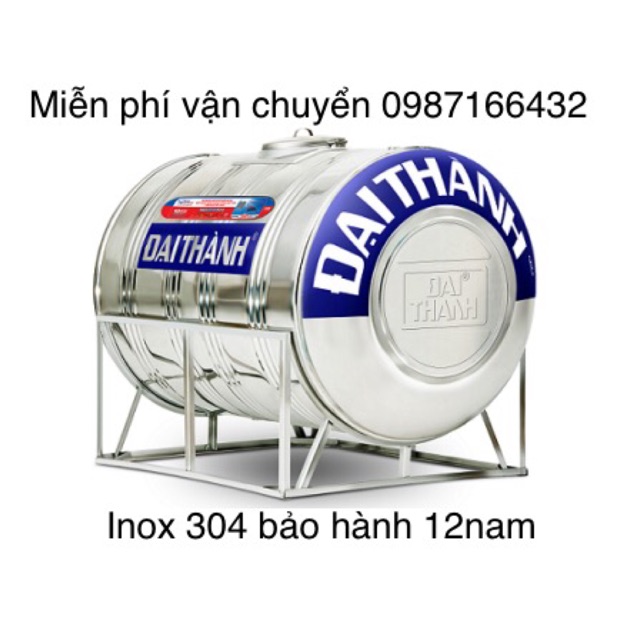 Bồn nước nằm inox 304 Đại Thành 310l-2000l bảo hành chính hãng 12 năm