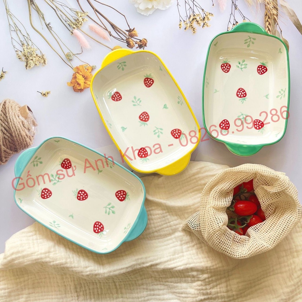 Tổng hợp Bát Đĩa sứ, khay nướng họa tiết Decor Dễ Thương Cute Cao Cấp cực kỳ xinh yêu