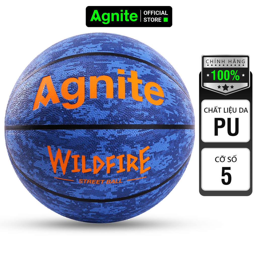 Quả bóng rổ đường phố Agnite số 7 da PU cao cấp, chất lượng đạt tiêu chuẩn, hàng chính hãng, thiết kế siêu độc lạ- F1128