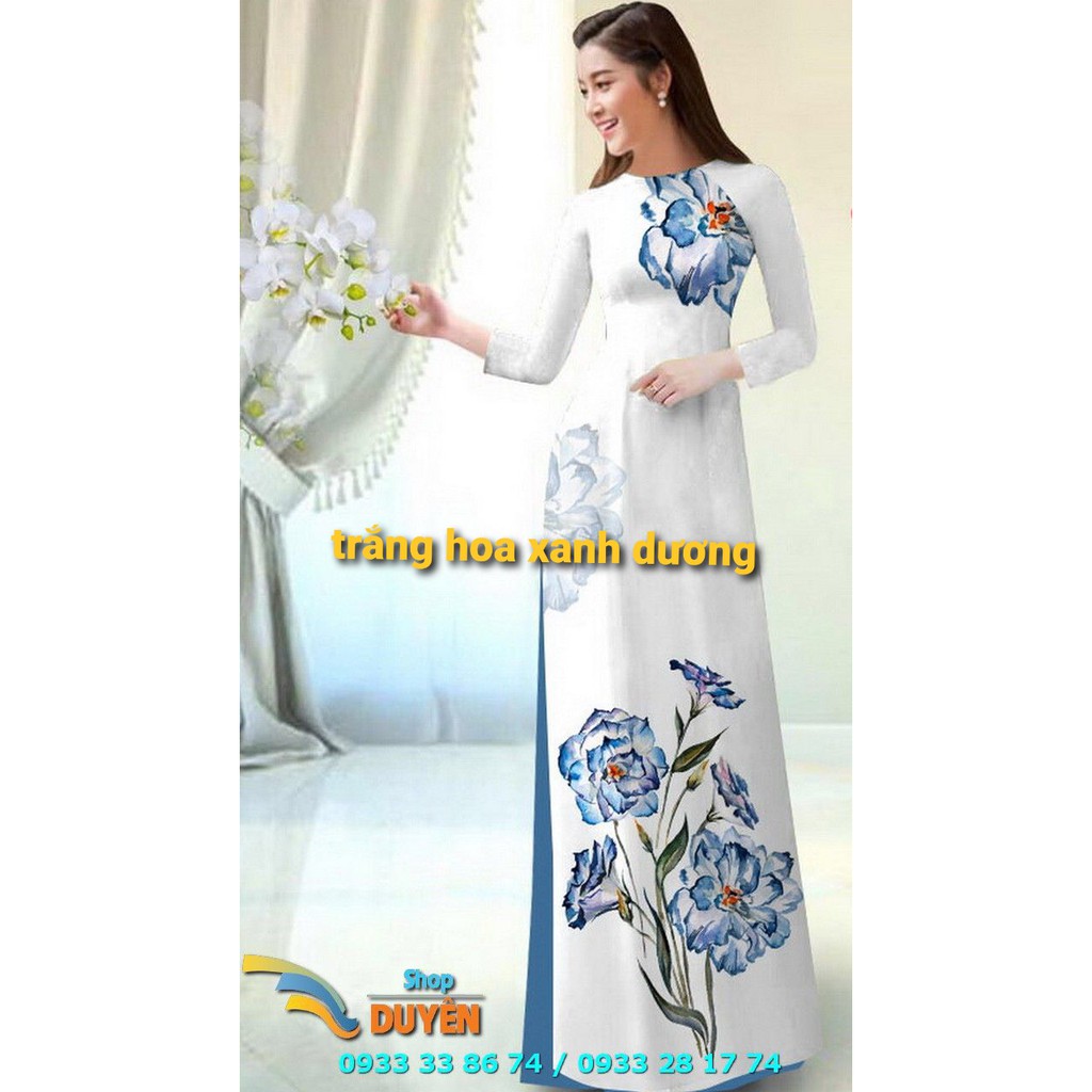 [ SIÊU RẺ] Áo dài truyền thống 3D - Ảnh thật shop chụp