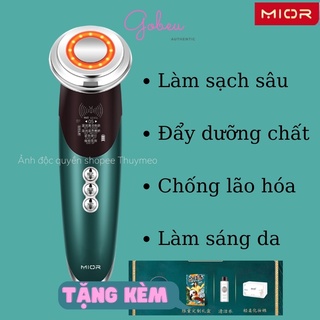 Máy chăm sóc da mặt mior r12 máy di tinh chất mior giúp làm sạch sâu massage nâng cơ chống lão hóa