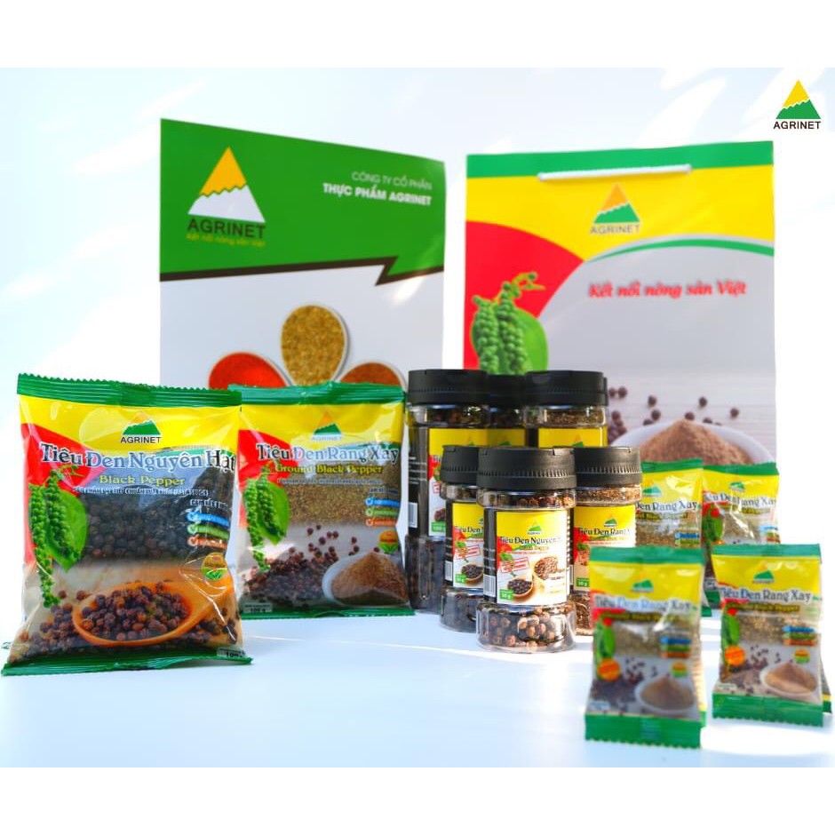 Hạt tiêu đen rang xay Agrinet