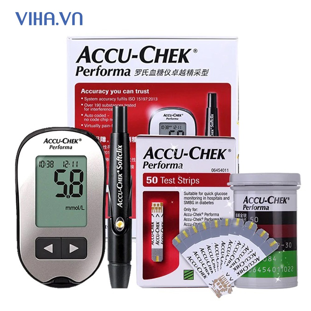 Máy Đo Đường Huyết Accu-check Performa chính hãng [Tặng Hộp Que Thử 10 Que]