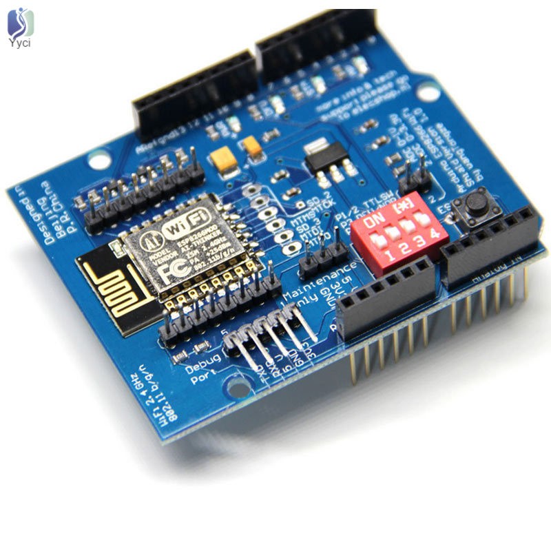 Yy ESP8266 UART WIFI Wireless Shield Development Board ESP-12E Circuits Boards Modules For Arduino UNO R3 @VN