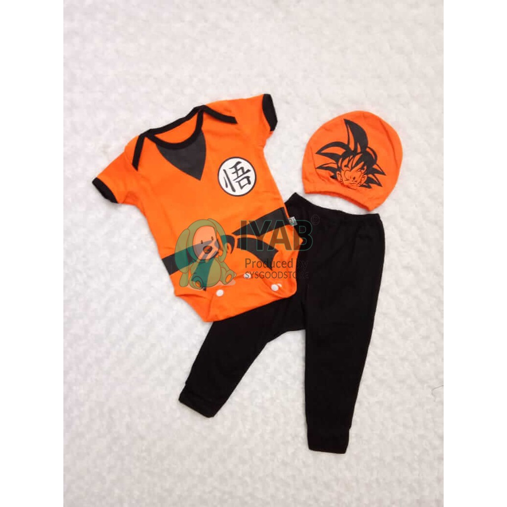 Set Áo Thun Tay Ngắn & Quần Legging In Hình Dragon Ball Cho Bé Trai