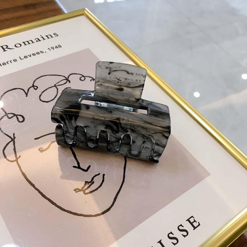 Kẹp Tóc Càng Cua Hình Vuông Bằng Acrylic Lấp Lánh Cho Nữ