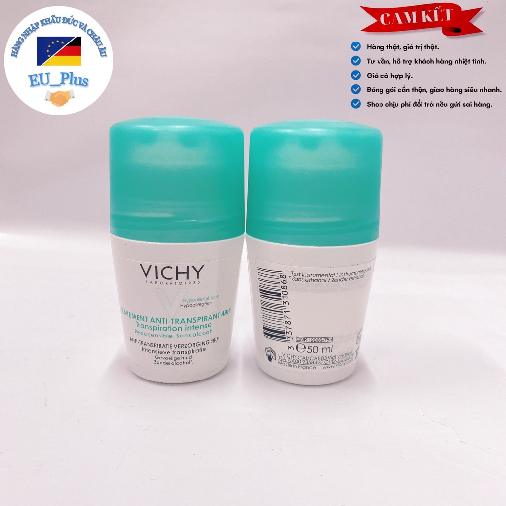 [HÀNG PHÁP] Lăn nách Vichy  - 50ML