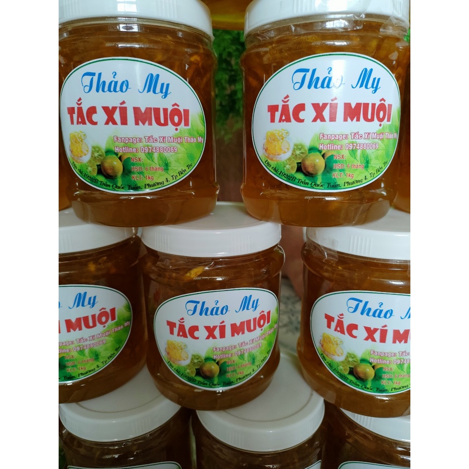 HỦ 1KG  Tắc Xí Muội Quê Làm Không Chất Bảo Quản - BANH LA MO SHOP